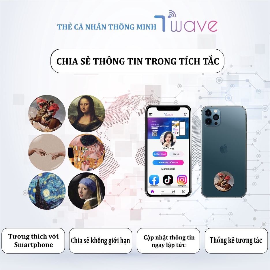 Danh Thiếp Điện Tử Twave  Chia Sẻ Mọi Thông Tin Chỉ Với 1 Chạm