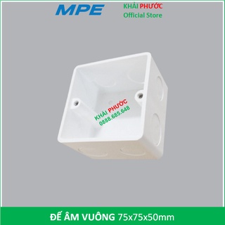 ĐẾ ÂM TƯỜNG VUÔNG CHỐNG CHÁY SÂU 75 75 50 DÙNG CHO MẶT NẠ ĐƠN CHÍNH HÃNG GIÁ RẺ GIÁ TỐT A157V MPE - KHẢI PHƯỚC