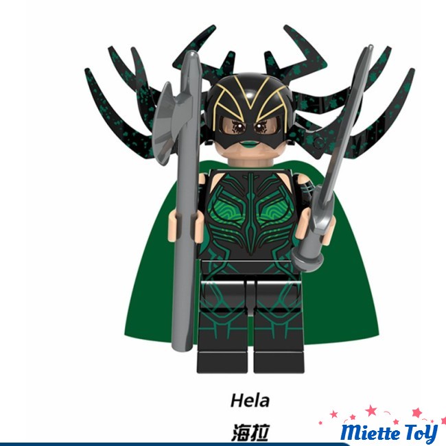 MIE Lego Thor Loki Hela Odin Iron Man Spiderman Marvel Super Heroes Building Blocks Education Toys Gifts