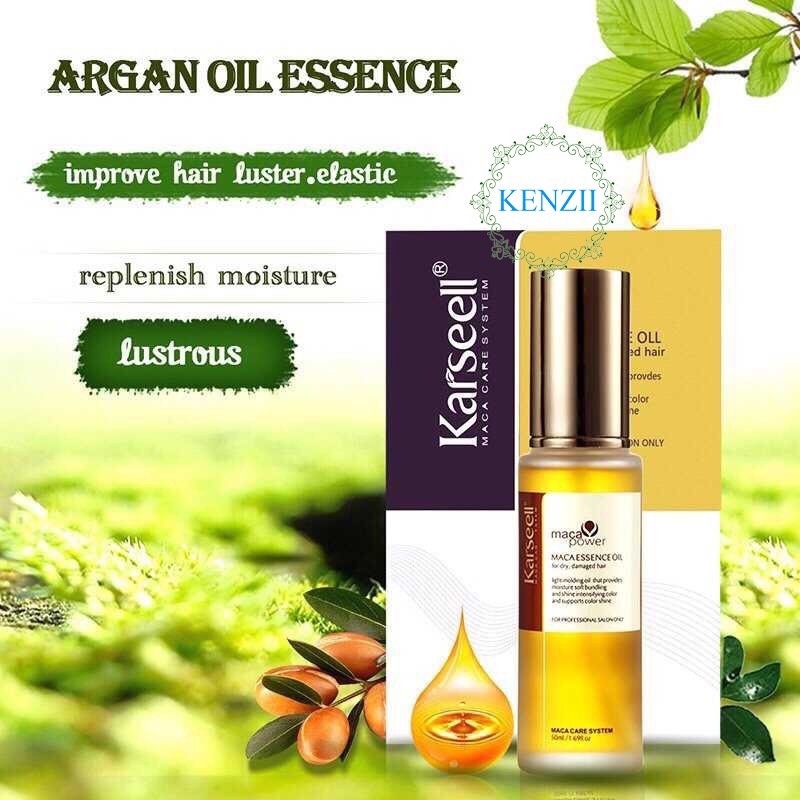 TINH DẦU KARSEELL MACA OIL PHỤC HỒI DƯỠNG BÓNG TÓC CHỐNG CHẺ NGỌN 50ML - KENZII HAIR