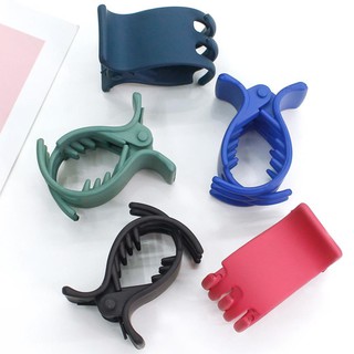 Kẹp Tóc Càng Cua Làm Bằng Nhựa Dẻo Cao Cấp, Thiết Kế Xương Cá, Phong Cách Hàn Quốc Dễ Thương - Giao Màu Ngẫu Nhiên