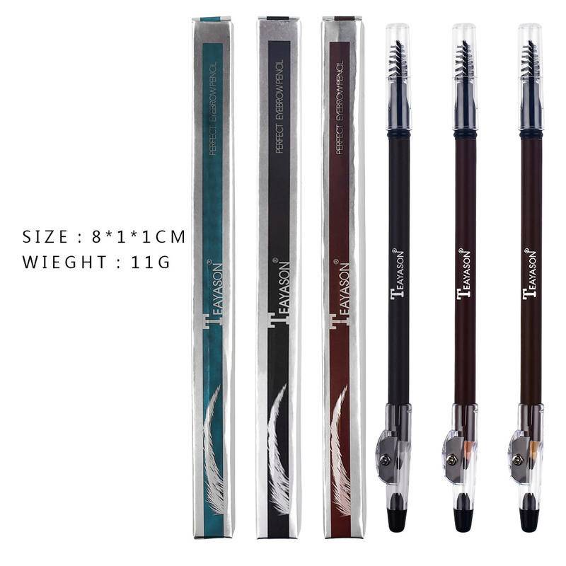 Bút Kẻ Lông Mày Lâu Trôi Chống Thấm Nước Màu Đen Nâu Tự Nhiên