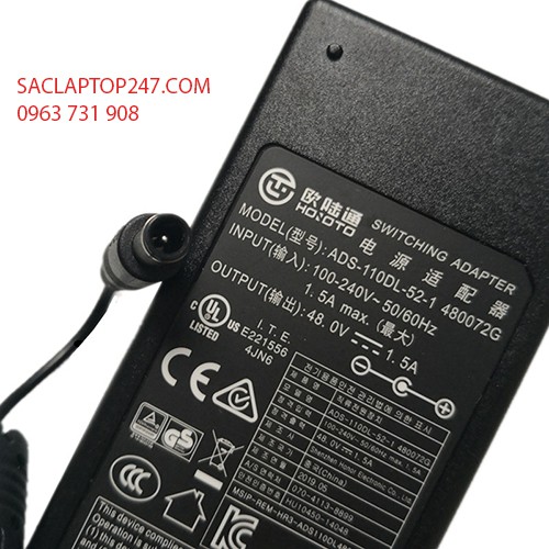 ADAPTER NGUỒN 48V DÙNG CHO SWITCH POE (XỊN) CHÍNH HÃNG