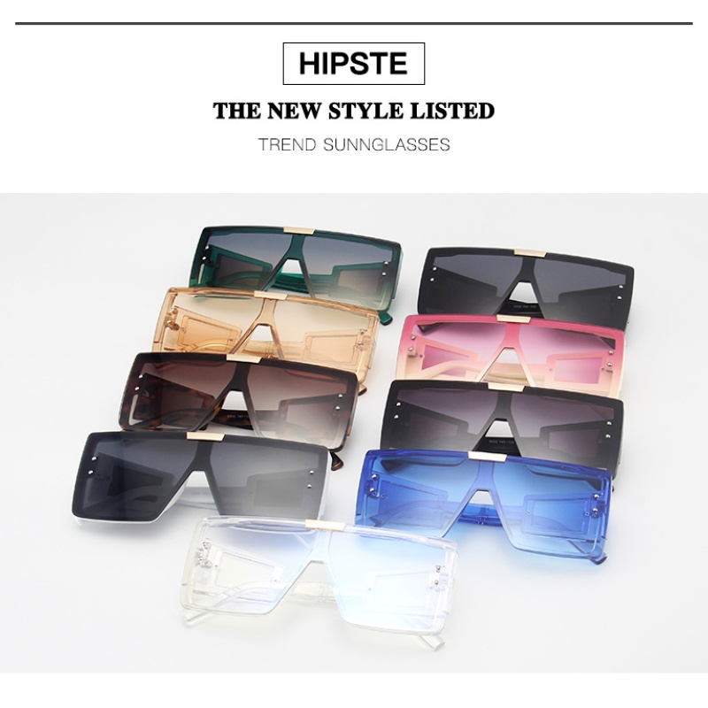 Kính mát nữ gọng lớn liền mạch thời trang phong cách Âu Mỹ