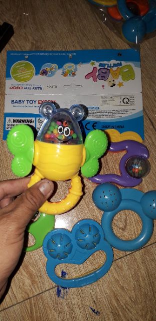 Sét 5 chiếc lục lạc cầm tay bằng nhựa rất đẹp ms10_5g