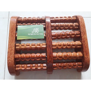 Lăn massage chân gỗ dừa