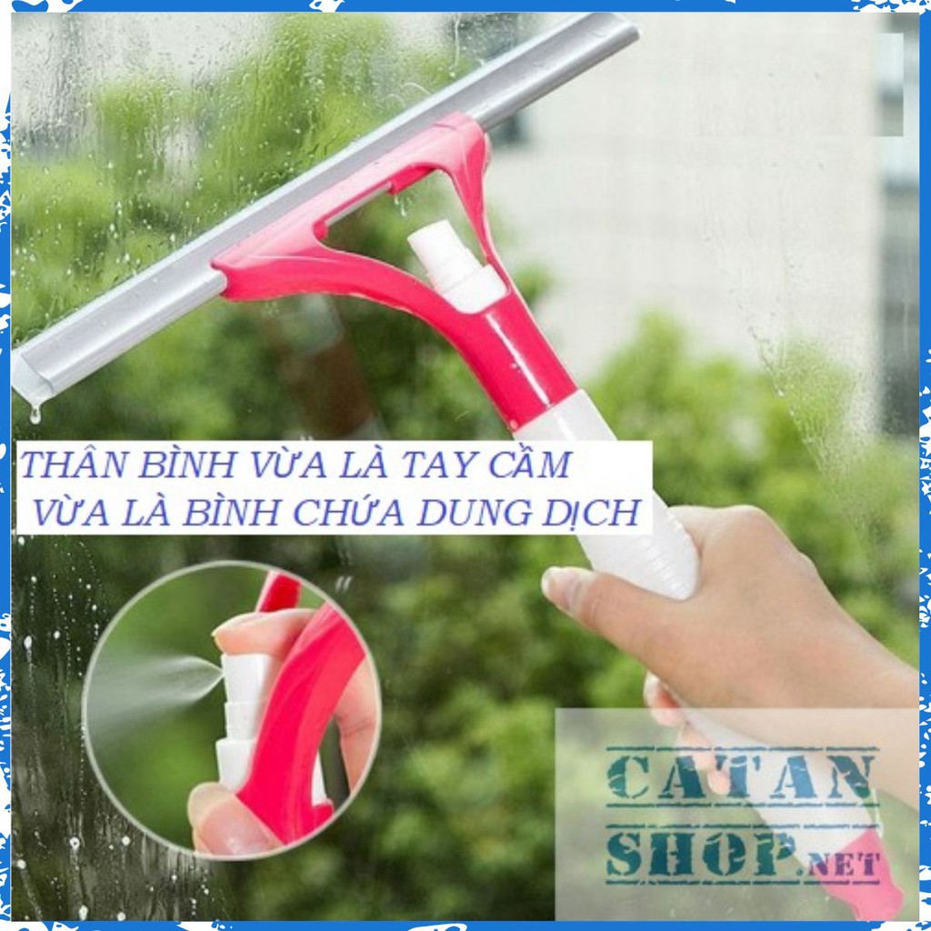 [GIÁ RẺ NHẤT] CÂY LAU KÍNH CẦM TAY KÈM BÌNH XỊT, LAU KÍNH ĐA NĂNG 2 IN 1 ( GIAO NGẪU NHIÊN)