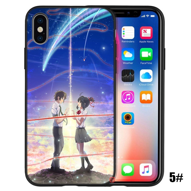 Ốp Điện Thoại Hình Anime your name Cho iPhone SE XR 5 5s 6 6s 7 8 Plus 11 Pro Max EE5