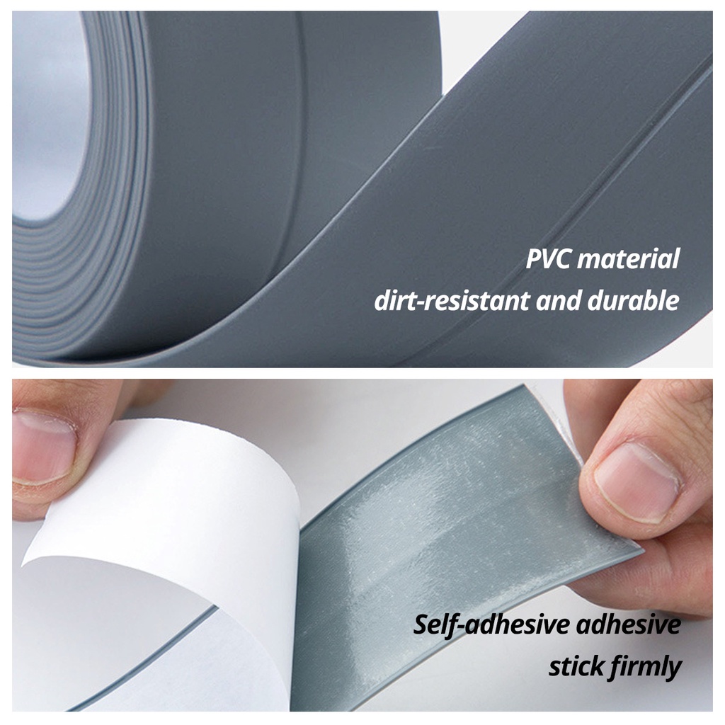 Băng keo PVC FONKEN dán viền bồn rửa nhà bếp/ phòng tắm chống ẩm mốc/ thấm nước