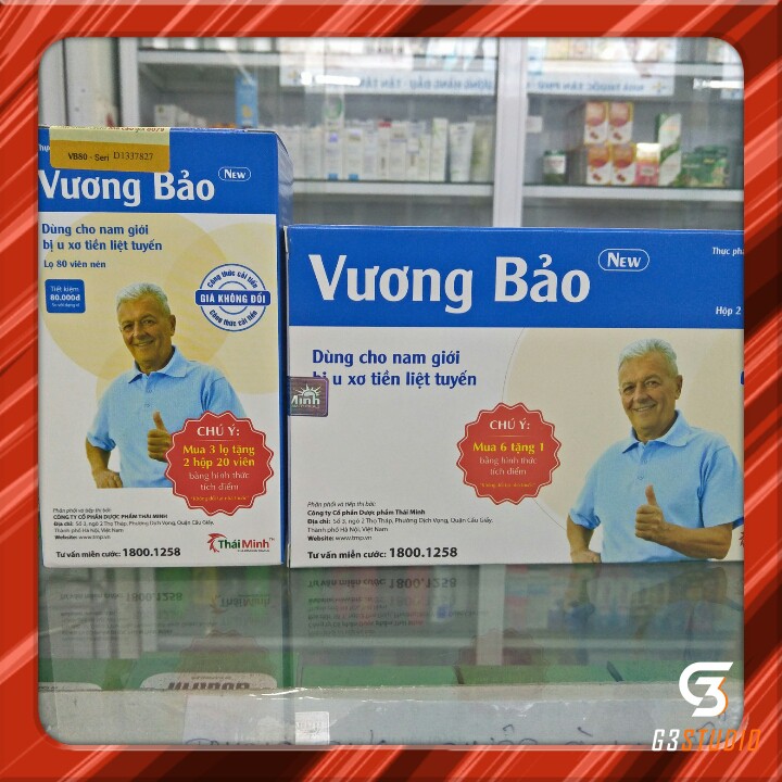 (Chính Hãng) VƯƠNG BẢO - Hỗ trợ điều trị phì đại ,giảm kích thước tuyến tiền liệt ,cải thiện các rối loạn tiểu tiện