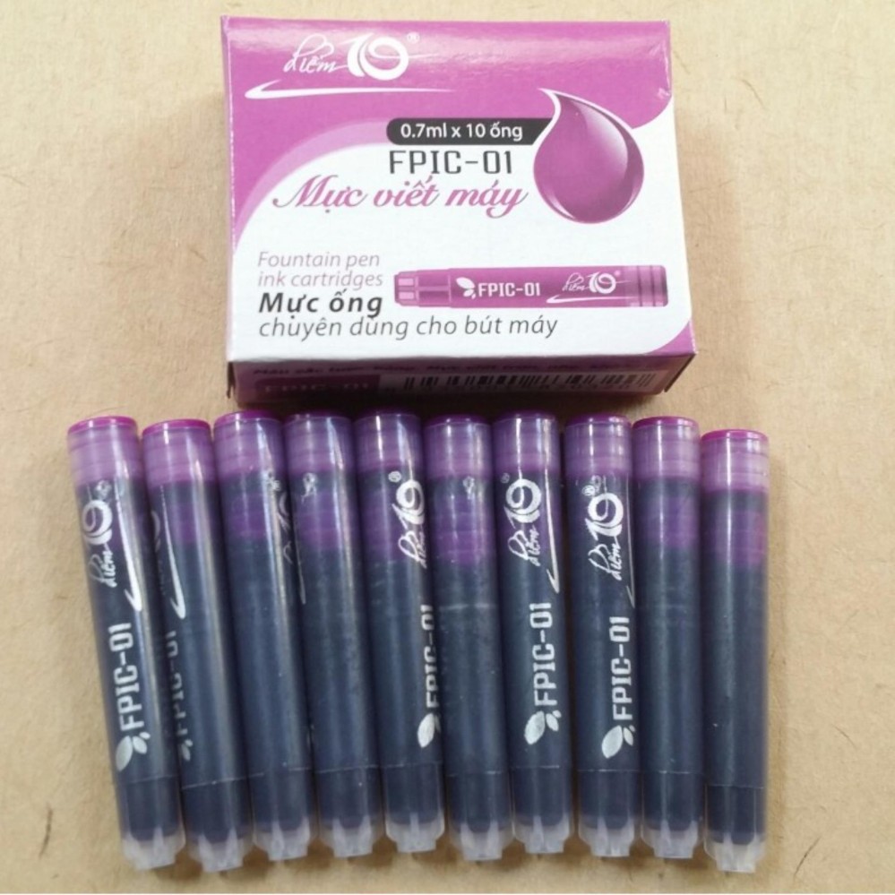 ỐNG MỰC TÍM THIÊN LONG FPIC-01 (10 ỐNG/HỘP)