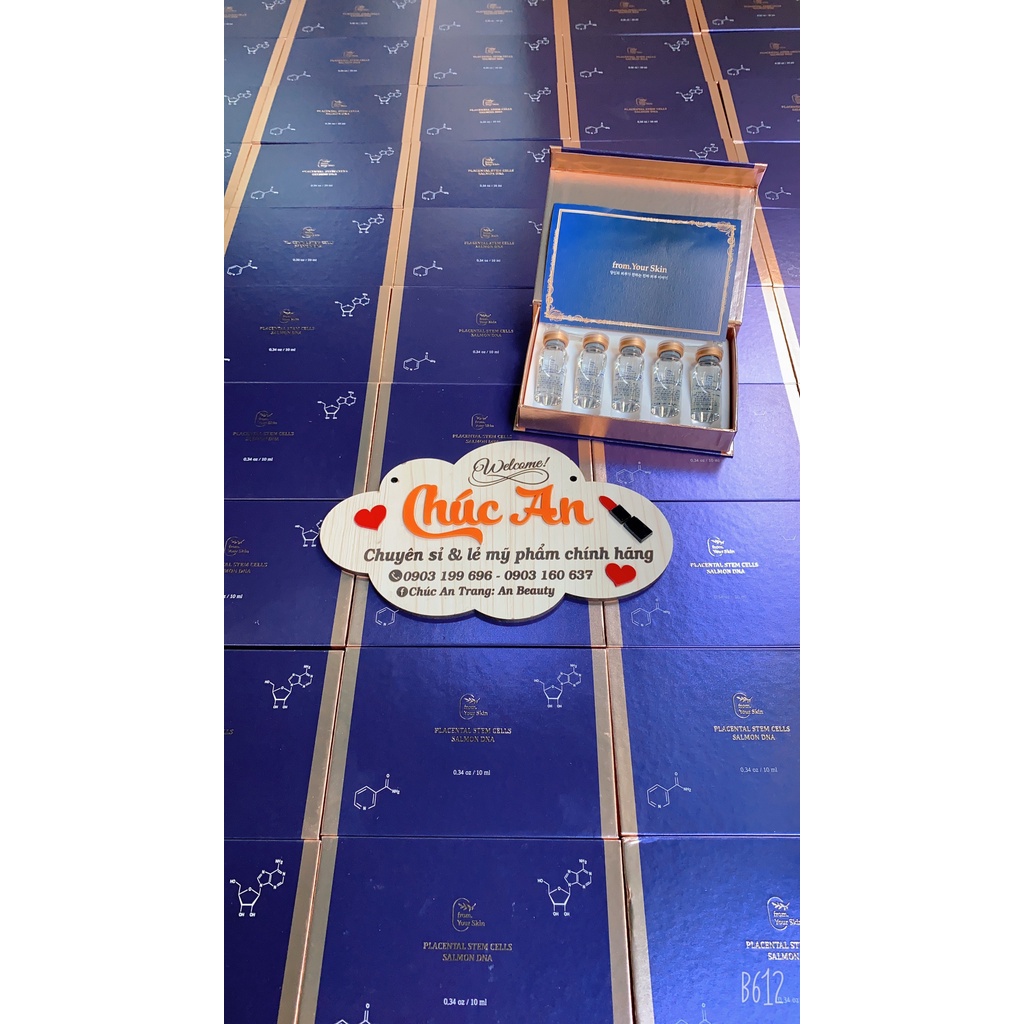 Tế bào gốc nhau thai DNA cá hồi Placental Stem Cells Salmon DNA From Your Skin -Út store