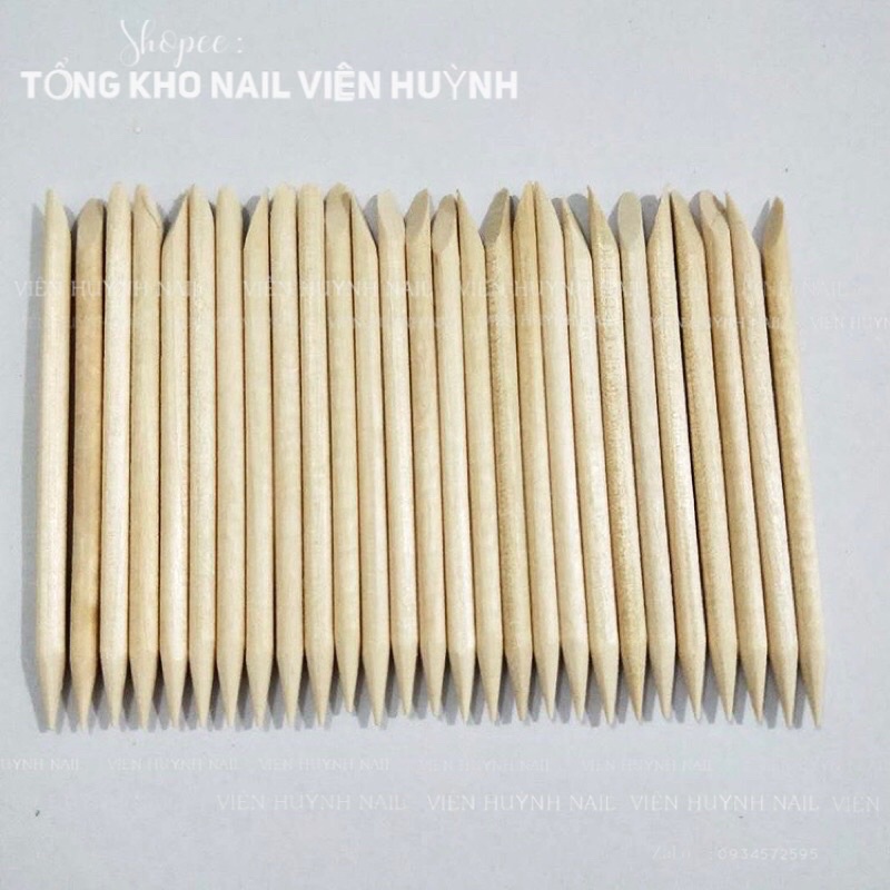 Que gỗ nail, que gỗ đẩy da làm nailbox