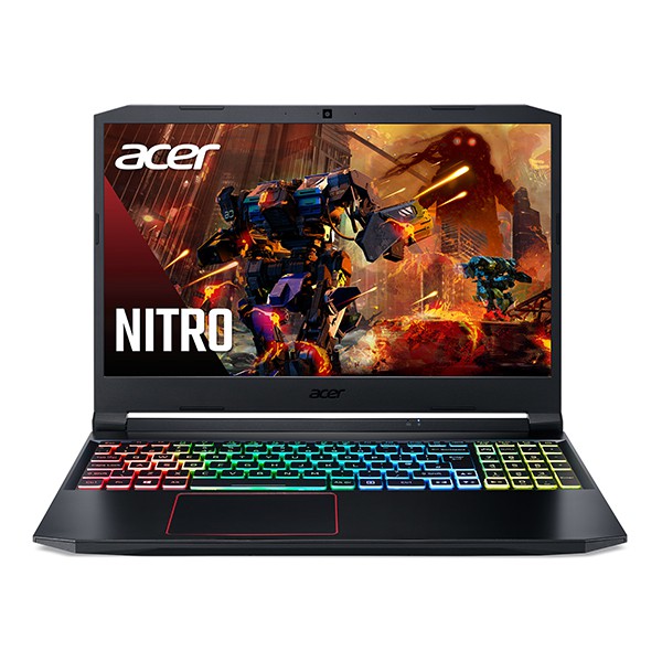 Laptop Acer Gaming Nitro 5 2020 AN515-55-77P9 15FHDIPS144Hz/i7-10750H/8GB 3200/AX/512 PCIe/Win/GTX 1650Ti 4GB/2.3kg Đen