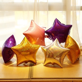 Bóng bay lôi xạ hình sao 18" trang trí sinh nhật sự kiện thôi nôi cổng bóng