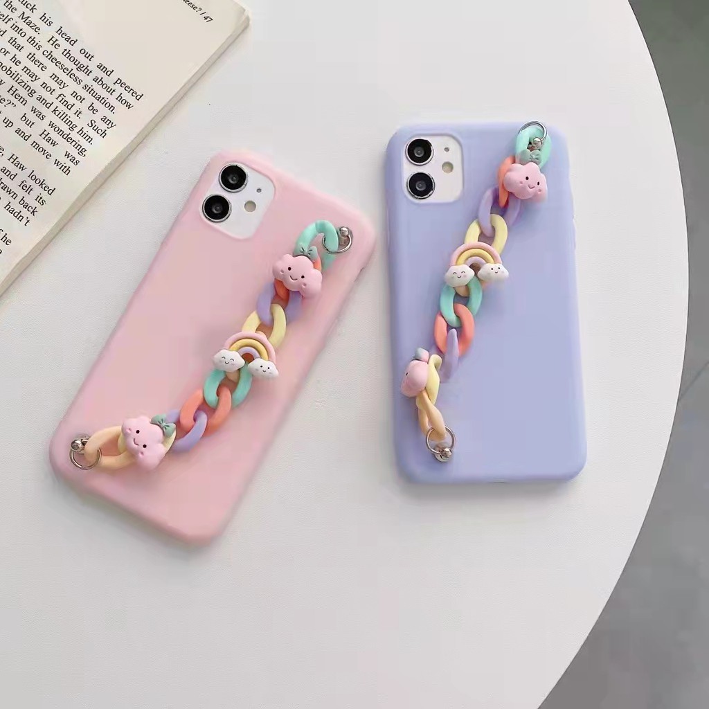 Ốp điện thoại TPU mềm có dây đeo cho OPPO Reno 6Z 5G 6 5Z 5 5F 4Z 5G 4F 4 SE 3 Pro 2 2Z 2F