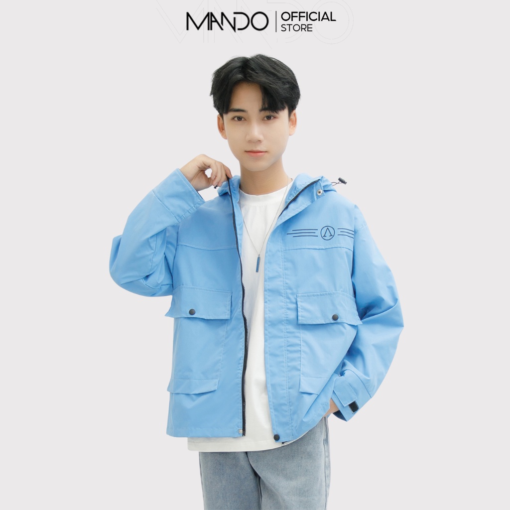 Áo Khoác Gió Thể Thao Nam MANDO Chất Vải Gió Cao Cấp 2 Lớp Kiểu Dáng Basic Unisex Năng Động Thời Trang Hàn Quốc KGN007