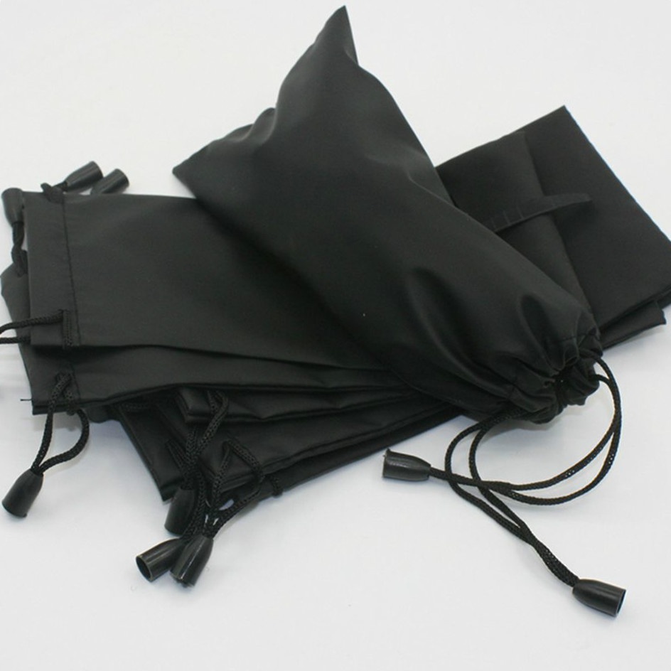 [spl3000]Black Sunglasses Carrying Case Bag Organizer Pouch Drawstring Closure