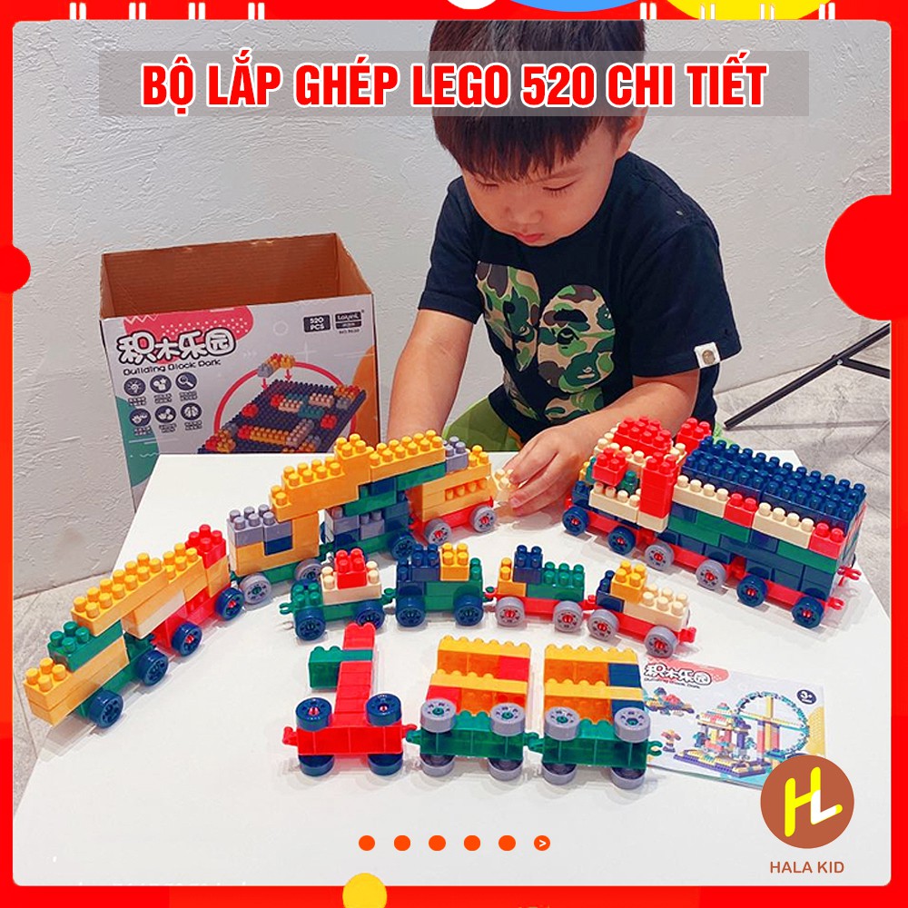 Bộ lắp ghép, xếp hình LEGO 520 chi tiết cho bé thỏa sức sáng tạo