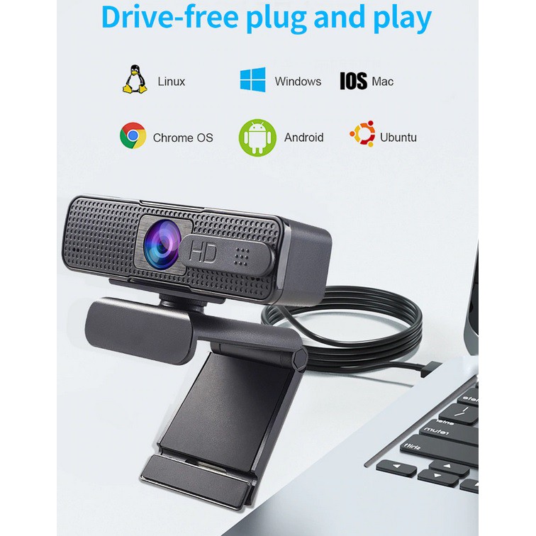 Webcam 1080p Tự Động Lấy Nét Tích Hợp Micro Cho Họp Họp Online Pc | BigBuy360 - bigbuy360.vn