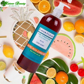 Nước rửa chén hữu cơ Layer Clean hương Quýt 800ml