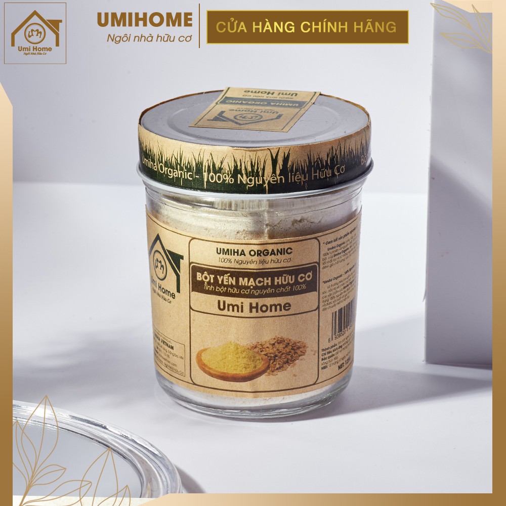 Bột Yến Mạch đắp mặt hữu cơ UMIHOME nguyên chất | Oat Powder 100% Organic 135G