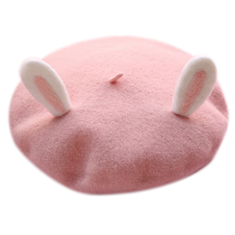 Mũ Beret Tai Thỏ Phong Cách Lolita Dễ Thương Cho Nữ