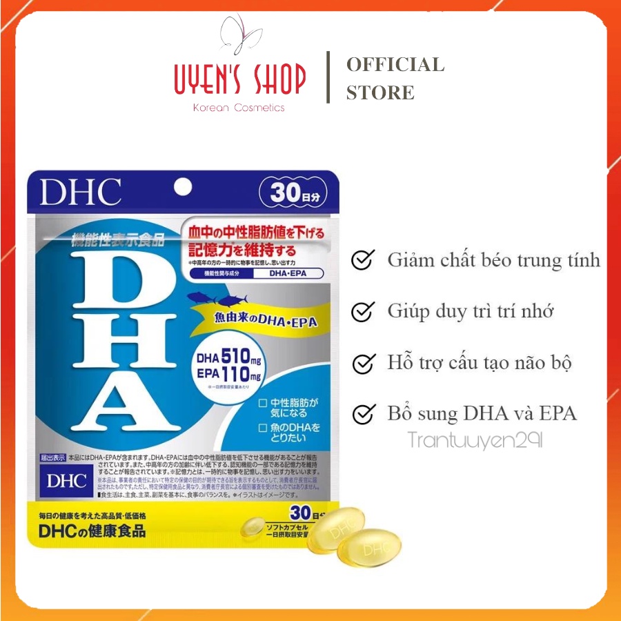 Viên uống bổ não DHC DHA