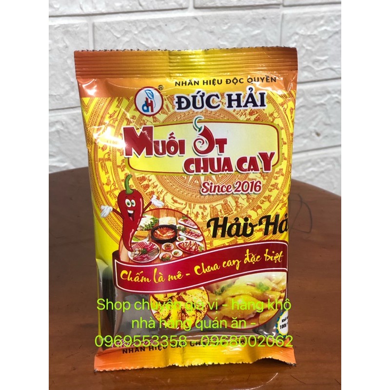 [FREESHIP - GIÁ SỈ] MUỐI ỚT CHUA CAY HẢI HẢO - CHUẨN ĐỨC HẢI 100G