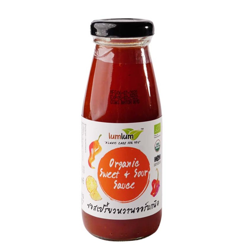 Sốt ớt giấm dứa hữu cơ 200g LumLum - Organic Sweet and Sour Sauce