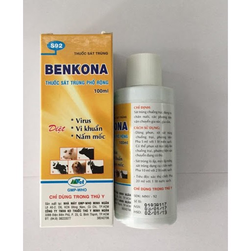 DUNG DỊCH SÁT TRÙNG VÀ KHỬ KHUẨN BENKONA 100ML | Vạn Tín Store