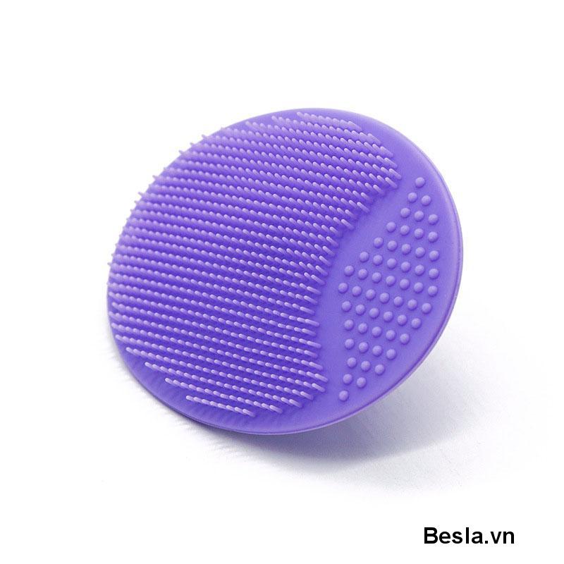 Cọ Bàn Chải Silicone Hình Oval Dùng Vệ Sinh Da Mặt Chất Lượng Cao