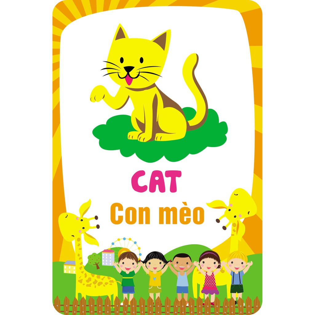 Sách-Thẻ học vui cùng bé – Bé nhân biết và tô màu động vật