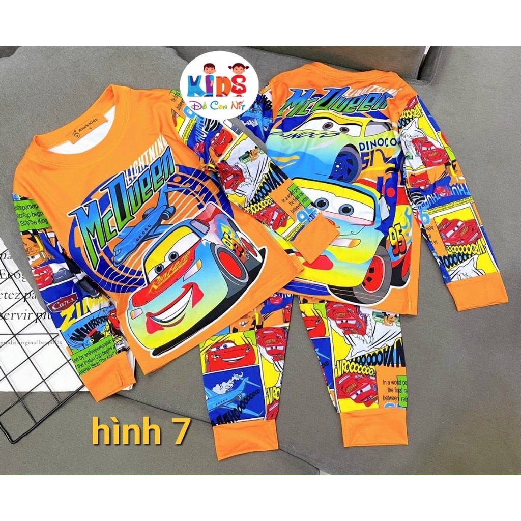 THUN LẠNH SIÊU NHÂN TAY DÀI BÉ TRAI - ĐỒ BỘ TRẺ EM