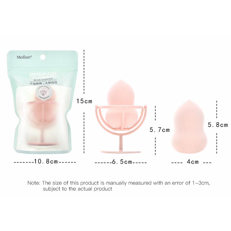 Xã Marion Bầu Giọt Nước Làm Đẹp Trứng Khô Và Bông Phấn Ướt