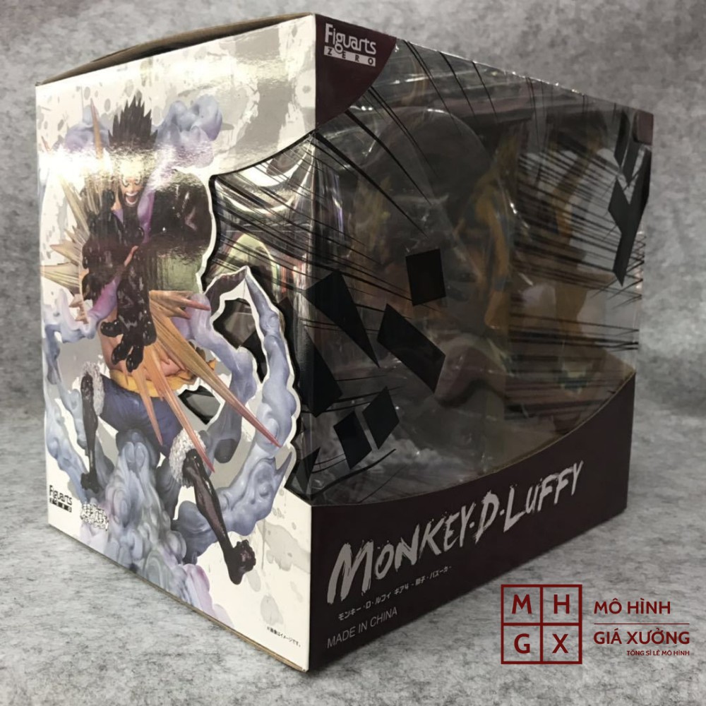 Mô hình One Piece Luffy gear 4 fzero haki cao 19cm trạng thái chiến đấu  , figure mô hình anmie one piece luffy