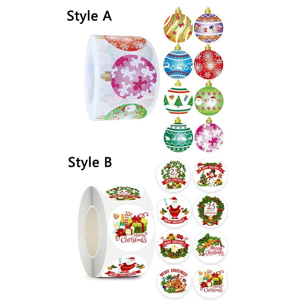 CHOOKEY Set 500 Sticker Giấy Ghi Chú Trang Trí Giáng Sinh