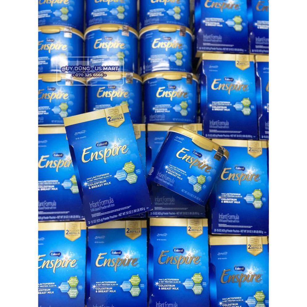 Sữa bột Enfamil Enspire Infant Formula hộp nhựa xanh 581g Mỹ