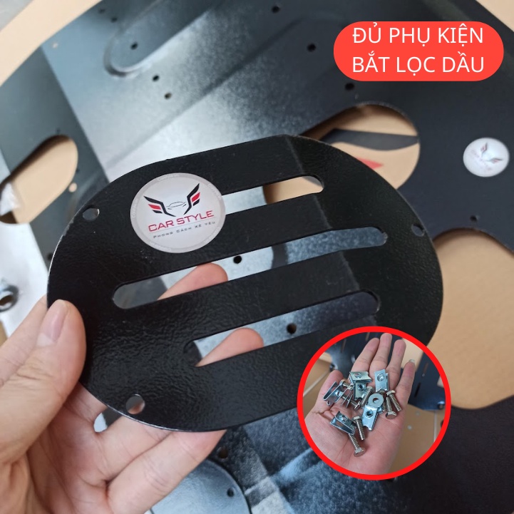 Tấm chắn bùn gầm xe ô tô Toyota Veloz/ Raize/ Avanza 2023 ốp gầm sơn chống rỉ chắn gầm oto chống đá văng tặng ốc Inox