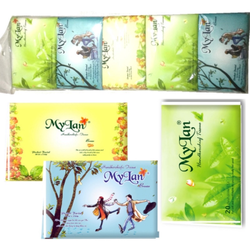 1 bịch khăn bóp MyLan (bịch 10 tờx3 lớp)
