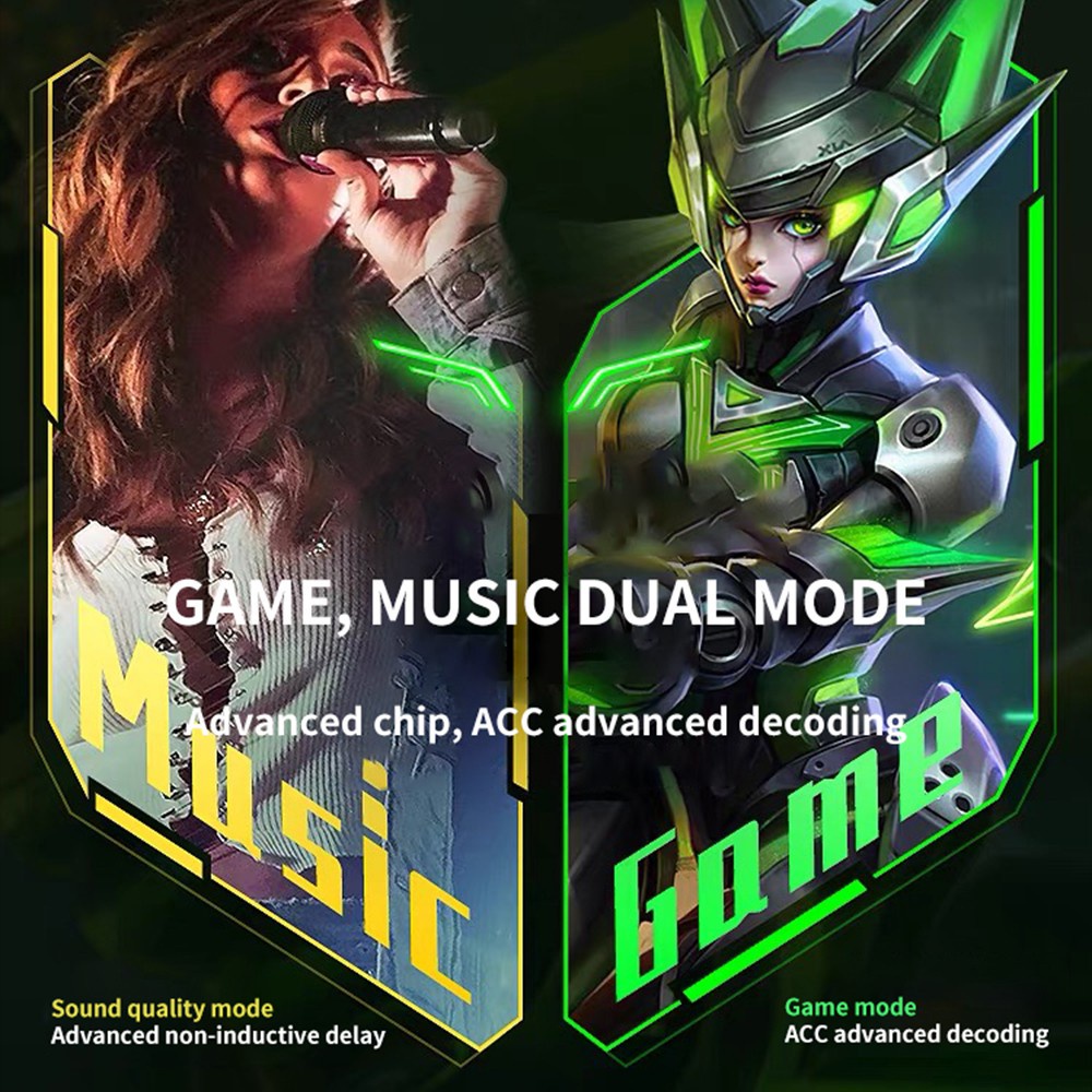 Tai Nghe Gaming Leyoya Tws Bluetooth 5.0 - Không Dây Có Mic Với Độ Trễ Thấp - Chính Hãng HD DESIGN