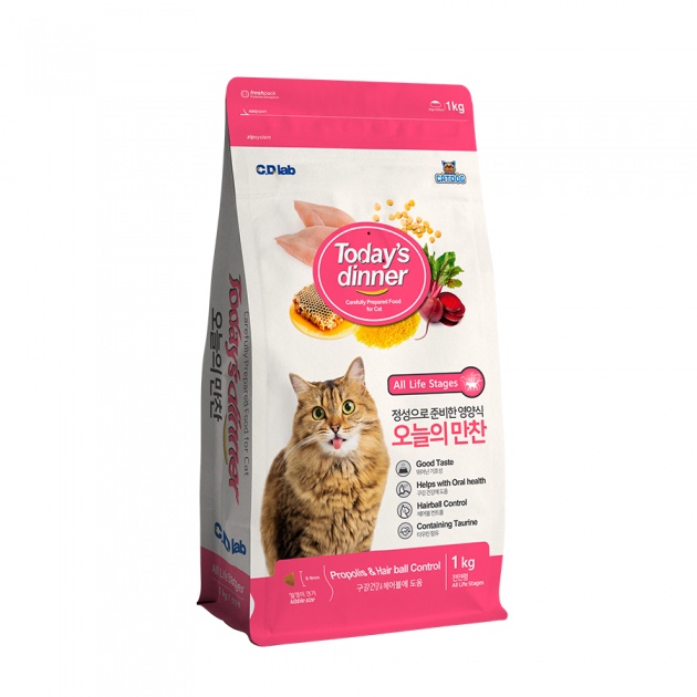 Hạt khô cho mèo Today Dinner Túi 1kg