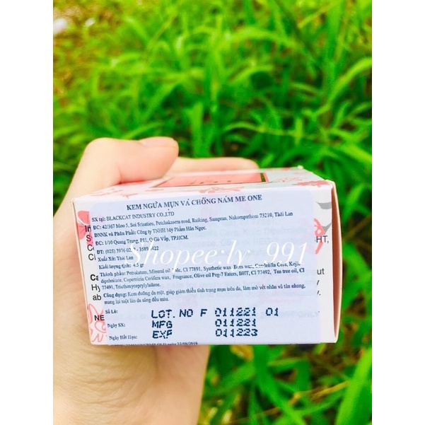 Kem dưỡng trắng da one Thái Lan hộp 4,5gram