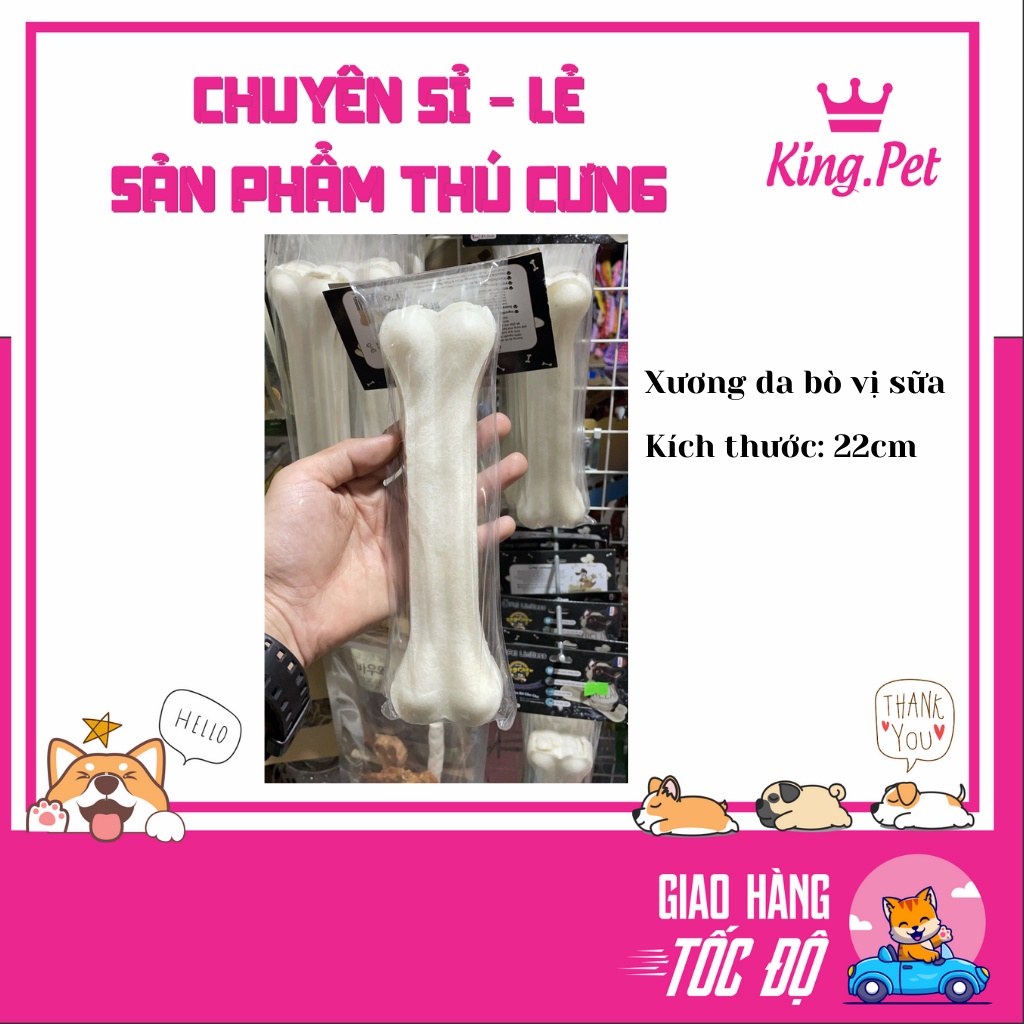 XƯƠNG DA BÒ VỊ SỮA CỤC 22cm