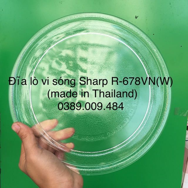 Đĩa quay lò vi sóng Sharp R-678VN(W) made in Thailand