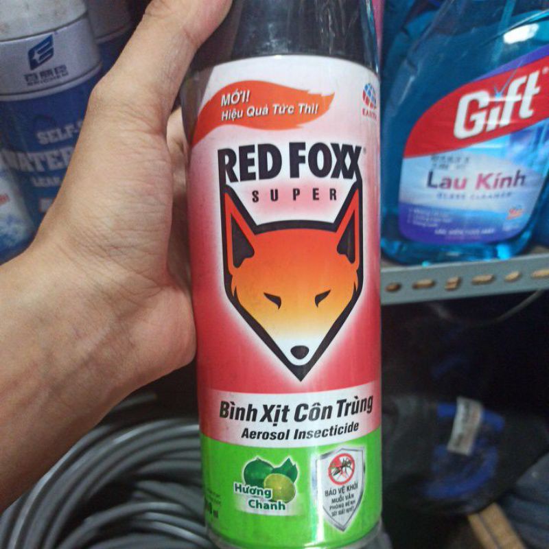 Bình xịt côn trùng RED FOXX 300ml và 600ml hương chanh/ hoa anh đào