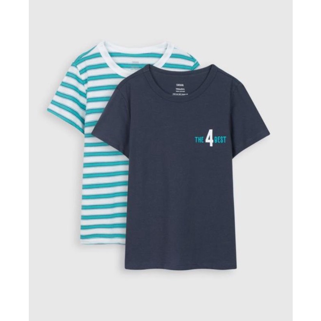 Set 2 áo phông cotton bé trai Canifa