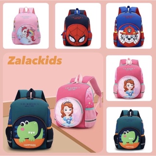 Balo đi học mẫu giáo, mầm non cho bé trai bé gái siêu nhẹ ngựa pony, công chúa, khủng long, người nhện, chó cứu hộ Zalac