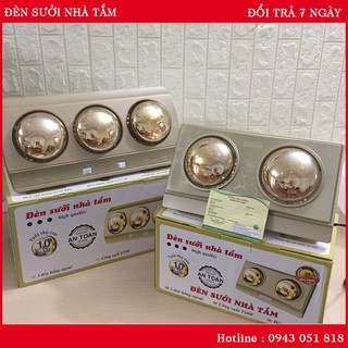 Đèn Sưởi Treo Tường 2 Bóng, 3 Bóng, hình chụp thật [Cam kết bảo hành 24 tháng]