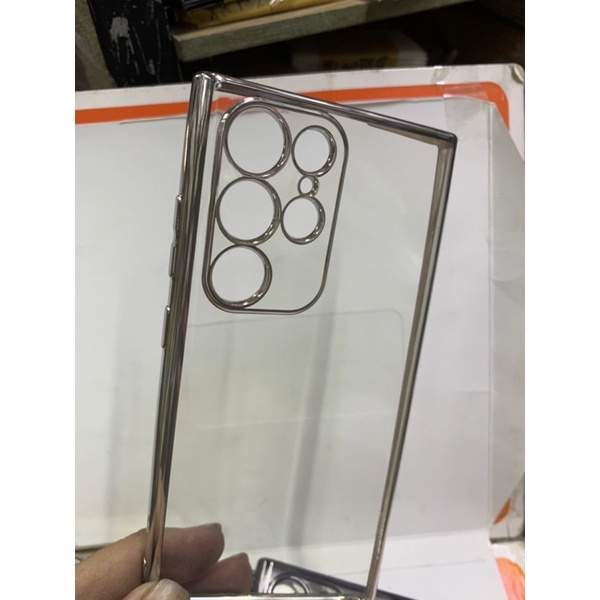 Ốp lưng Samsung S22 Utra dẻo viền xi lưng trong suốt bảo  vệ cam hàng công ty
